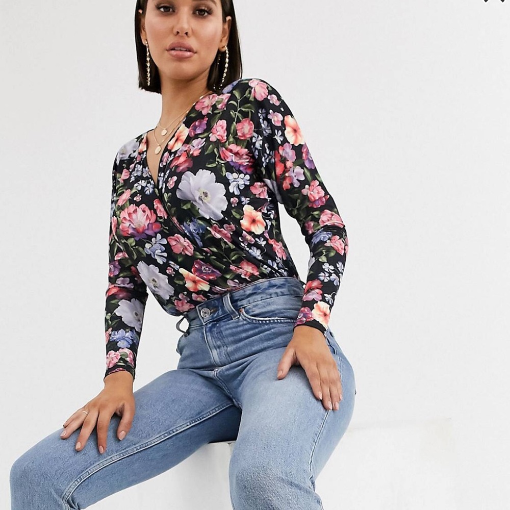 Missguided NEW Floral Bodysuit Sold - Picture 4 of 7